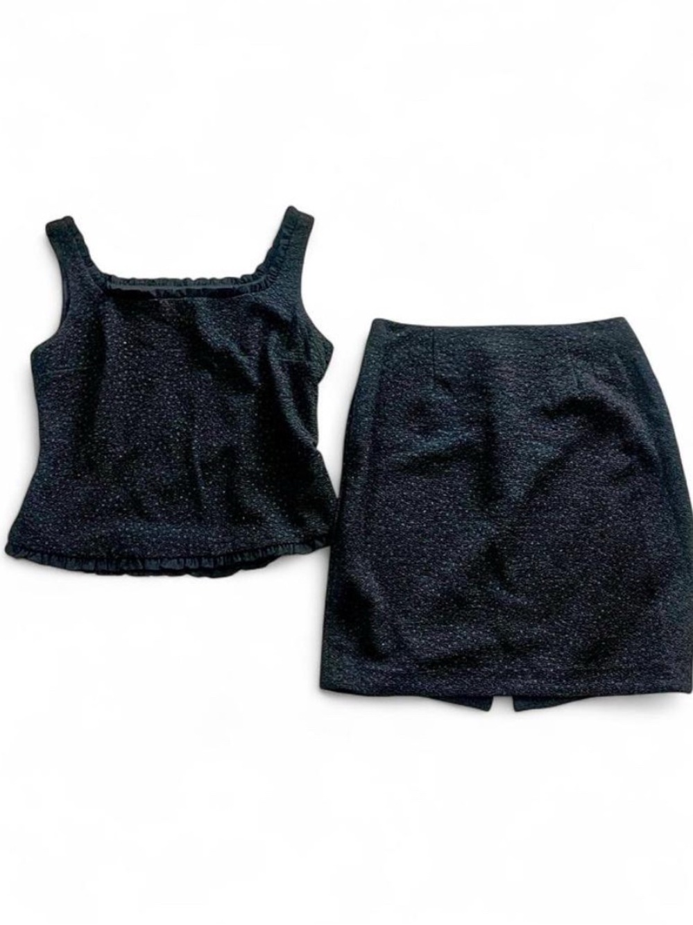 ✨ Vintage 90s/Y2K David Warren Two Piece Textured Skirt Set ✨